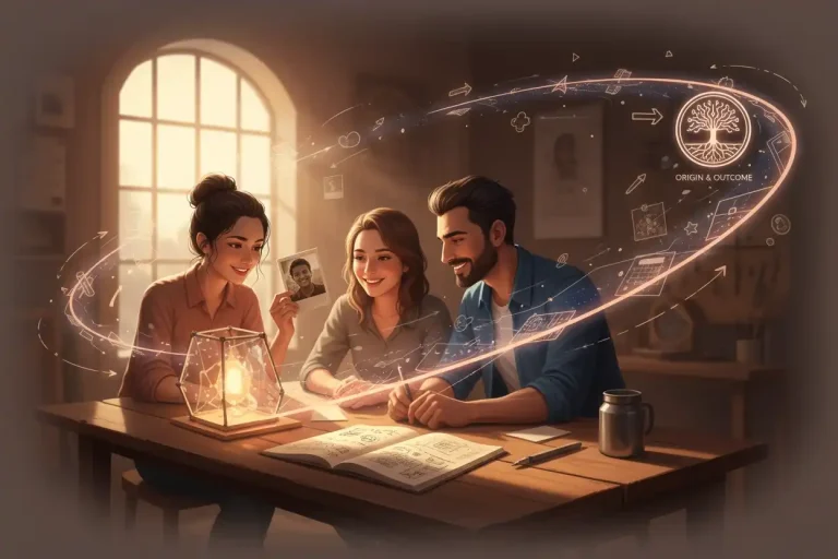 Founders revisiting early brand moments representing the storytelling power behind company origins.