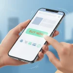User checking out on smartphone representing effective mobile e‑commerce funnel