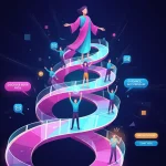 Marketer creating human‑centred sales funnel symbolising buying experiences that feel good.