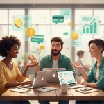 Creators discussing earnings representing normalising open pay conversations.