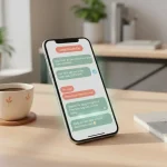Smartphone showing text messages representing personal, effective SMS marketing.
