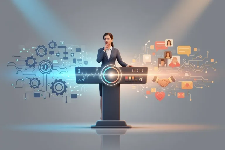 Marketer deciding balance between automation efficiency and human connection